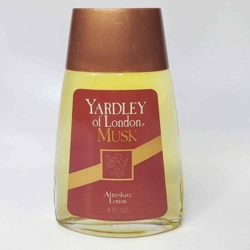 Yardley of London Musk Aftershave Lotion 4 FL OZ Vintage New Old Stock with Box
